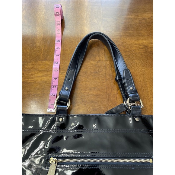 Cole Haan Black Patten Leather‎  Shoulder Bag Shoulder Strap Missing